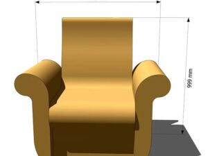 кресло для хамама из пенопласта
