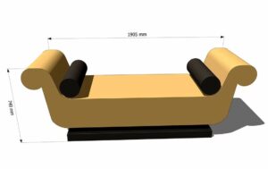 диван для хамама из пенополистирола